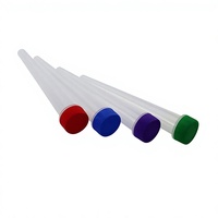 Tube conique rond en plastique de 98 mm et 120 mm avec bouchon de sécurité enfant, couleur et logo personnalisés, livraison directe d'usine