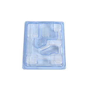 ถาดพลาสติก PETG แบบใช้แล้วทิ้งปลอดเชื้อขึ้นรูปด้วยระบบสุญญากาศ บรรจุภัณฑ์พลาสติกแบบขึ้นรูปสำหรับเครื่องมือผ่าตัดทางคลินิก - Product Image 1