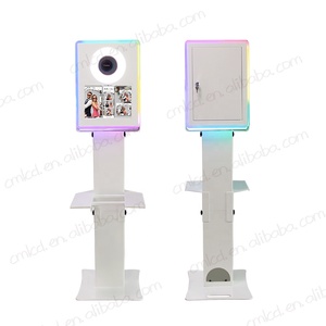 โครงบูธถ่ายภาพกลางแจ้งพร้อมไฟแฟลช LED สำหรับ Surface Pro <span class=keywords><strong>iPad</strong></span> ขนาด 12.3/12.9 นิ้ว รองรับกล้อง DSLR - Product Image 1