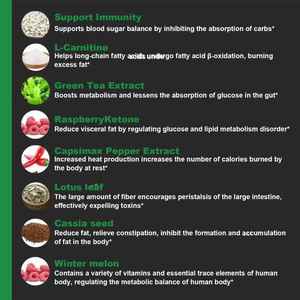 MY Factory Nachtzeit-Fettverbrenner-Kapseln |   Weiße Kidneybohne Grüne Kaffeebohne L-Theanin L-Tryptophan Schlafunterstützung - Product Image 6