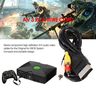 6FT 1.8m AV 3 RCA kabel TV Audio Video kabel komposit untuk Xbox asli konsol klasik