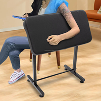 Support de main pour tatouage en acier inoxydable extra-large, épaissi et stable, avec étagère pour chaise, pour formation en maquillage permanent