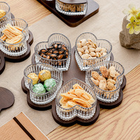 Klassieke Glazen Fruitplaat Houder Droog Fruit Display Snackbak Keuken Woonkamer Kookgerei Voedsel Container Snack Opslag
