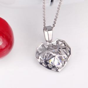 18K Gold Plated Earings and Neckless <b>Set</b> <b>Women</b> Fashion Stainless Steel Wedding Hollow Heart <b>Jewelry</b> <b>Sets</b> with Zircon - Product Image 3