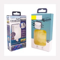 Boîte pliante en papier d'art recyclable de haute qualité avec logo personnalisé, gaufrage et crochet pour câbles USB/produits électroniques