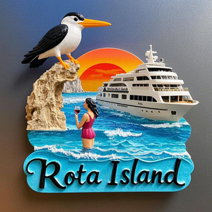 Nam châm tủ lạnh nhựa resin 3D, quà lưu niệm du lịch các nước khác nhau, nam châm nhựa resin 3D đính kim cương - Product Image 4