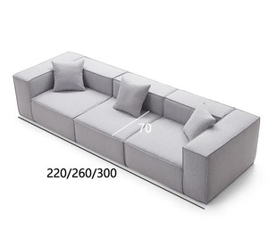 Canapé de salon de haute qualité, design simple, <span class=keywords><strong>gris</strong></span>, modulaire et compressible - Product Image 6