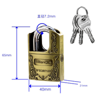 Cadenas en alliage de Zinc, lot de 10 pièces, haute sécurité, meilleure vente