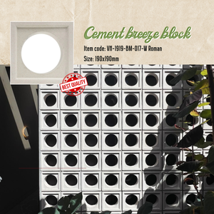 Béton Ciment Breeze Block de bonne qualité Décoration murale clôture intérieure extérieure Décor du Vietnam - Product Image 4