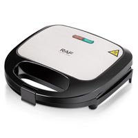 Grill électrique multifonctionnel RAF 750W, panini, beignets, gaufres, cornets, antiadhésif