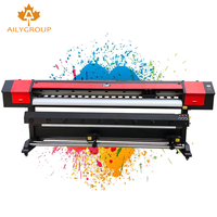 Gran formato ancho 1,8 m 1,9 m 2,5 m 3,2 metros dx5 cabezal xp600 cabeza impresora eco solvente plotter de corte graphtec más asequible