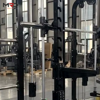 Máquina Multifuncional de Poleas Alta/Baja, para Sentadillas y Ejercicios Smith, Adecuada para Entrenamiento Profesional en Gimnasios