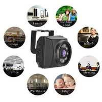 Kamera Mini CCTV 8MP 4K IP POE IMX415 940nm LED IR Tak Terlihat Keamanan Lensa Tunggal 3.6mm/2.8mm Lensa 25fps F453