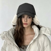 Chapeau de trappeur entièrement doublé en fausse fourrure avec protège-oreilles, chaud, coupe-vent et pliable pour l'hiver