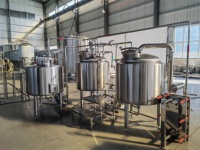 Système de micro-brasserie clé en main Tonsen 200L, kit de brassage de bière avec acier inoxydable et contrôle PLC à écran tactile