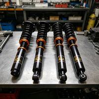 Nouveau kit d'amortisseurs avant/arrière haute performance JL PARTEXP, suspension à ressorts hélicoïdaux, acier, aluminium, garantie 1 an, universel