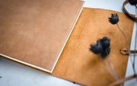 Album photo de mariage en cuir de luxe personnalisé fait main avec fermeture à ruban