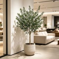 Nouveau design 2026 : Arbre d'olivier artificiel haut de gamme avec tronc détachable, feuilles en soie réalistes pour décoration intérieure, en pot