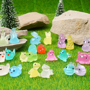 Adornos de Iluminación para Micropaisajes, Pequeños Animales de Resina, Adornos Luminosos, Conejos y Cachorros, Accesorios DIY para Escritorio - Product Image 2