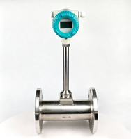 Medidor de Flujo de Área Variable con Conexión de Brida y Pantalla LCD de Acero Inoxidable SS304 para Líquidos, Gases, Agua y Aceite