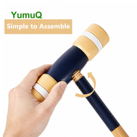 Vente d'usine YumuQ : Jeux de croquet en bois d'eucalyptus de qualité supérieure, maillettes de 26'' / 32'', pour jeux de pelouse et de jardin, avec sac de transport