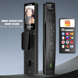 Serrure de Porte intelligente กล้องไฟฟ้าพื้นผิวโค้งล็อคประตูดิจิตอลพร้อม<span class=keywords><strong>รีโมท</strong></span>คอนโทรล - Product Image 4
