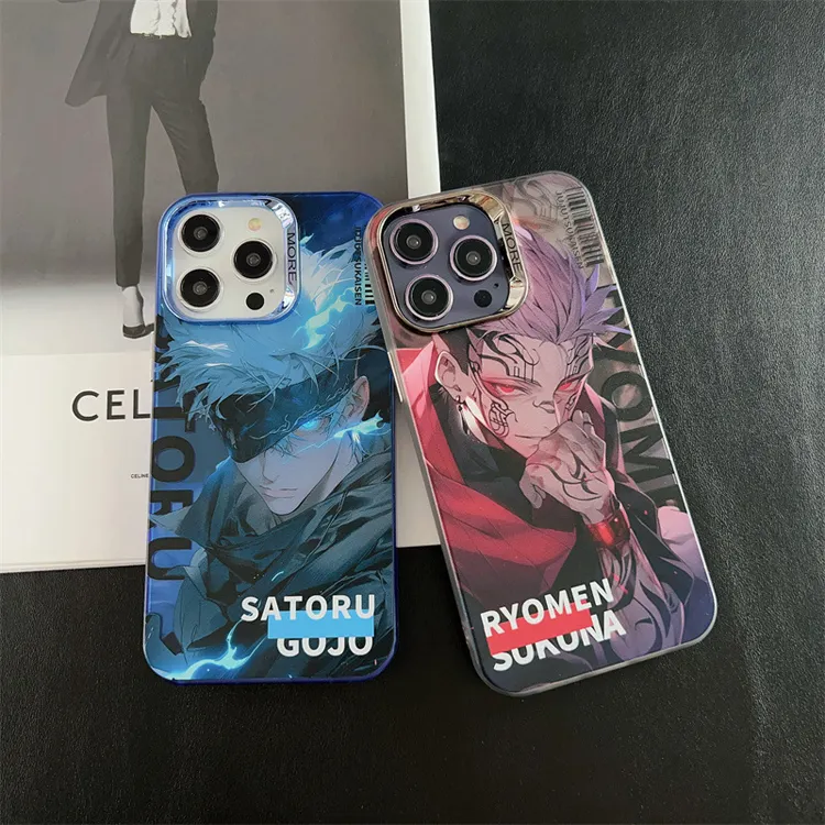 100 + diseños de personajes de dibujos animados Anime Dragon Ball Narutos funda de teléfono de una pieza para iPhone 15 Pro Max 14 13 12 11