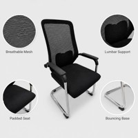 Chaises en maille confortables en forme de nœud, chaises d'apprentissage sédentaires pour la maison, chaises de bureau pour ordinateur avec protection du dos