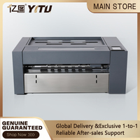 Máquina de Corte de Etiquetas de Doble Cuchilla de Alta Velocidad con Motor Servo Mejorado HY370D, Ancho de Corte de 350 mm, 220V, Cámara Automática