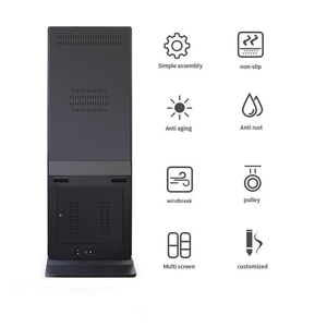 Precio de fábrica al aire libre ultrafino piso de pie pantalla táctil <span class=keywords><strong>Lcd</strong></span> pantalla Led reproductor de publicidad tótem Ip65 quiosco de señalización Digital - Product Image 5
