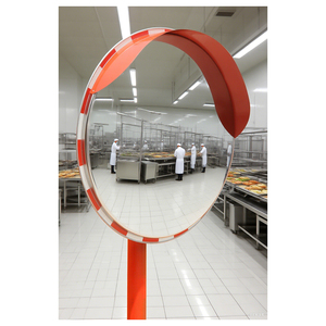 Specchio 304 di sicurezza in acciaio inossidabile convesso specchio stradale resistente alle intemperie 80cm <span class=keywords><strong>per</strong></span> l'intersezione del magazzino del parcheggio - Product Image 4