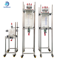 Nuevo Reactor de Vidrio de Una Sola Capa Yangmai de 10L, Tanques de Almacenamiento de Líquidos Personalizados, 1 Año de Garantía, Procesos Químicos