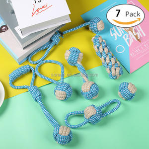 Düğümlü Dokuma Evcil Köpek Oyuncağı Çevre Dostu Naylon Pamuk Halat Oyuncaklar Isırmaya Dayanıklı Halat Düğüm Orta/Küçük Köpekler İçin Oyuncak - Product Image 2