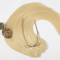Extensions de cheveux Genius Weft en gros d'usine, double trame, 100% cheveux humains Remy vierges 60 #   Cheveux humains Genius