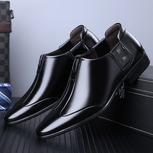Zapatos de Vestir Blancos con Punta en Pico, Forro de Cuero Genuino, Sin Cordones, para Hombre, Transpirables, Formales, con Suela de Goma, Color Sólido - Product Image 4