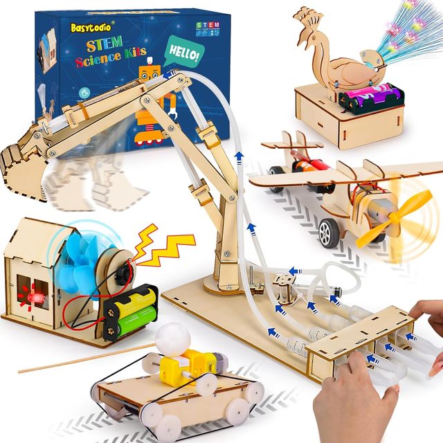 DIY Science Craft Kits Educational Science Sets Wooden Toys Car DIY Learning Toys Science Experiment Kits DIY Woodworking Crafts
