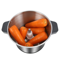 Suministros para Restaurantes y Hoteles, Molinillo de Carne Comercial y Doméstico de 6L y 1500W, Equipo de Cocina Multifuncional
