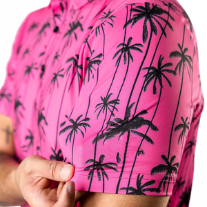 <span class=keywords><strong>Chemises</strong></span> de golf pour <span class=keywords><strong>hommes</strong></span> à sublimation personnalisée avec dégradé, col sport confortable, logo personnalisé, performance optimale avec design gratuit - Product Image 4