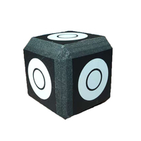 Cible de tir à l'arc 3D auto-réparante XPE professionnelle à 6 faces, modèle SCOX-S23 Shandong pour arcs classiques, avec plumes en plastique
