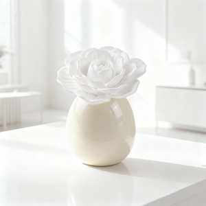 <span class=keywords><strong>Diffuseur</strong></span> d'huiles essentielles en plâtre parfumé en céramique et porcelaine, motif floral, pour parfumer l'ambiance, en bouteille de verre de 100 ml, en stock - Product Image 1