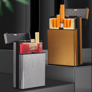 Sang Trọng Xách Tay Nhựa Thuốc Lá Trường Hợp 20Pcs Không Thấm Nước Lật Mở Lưu Trữ Hộp Tái Sử Dụng Du Lịch Thuốc Lá Chủ Trường Hợp Sang Trọng - Product Image 2