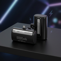 Batterie externe WM 20000mAh Capsule, charge rapide 22.5W, affichage numérique portable, chargeur de secours intégré USB-C, mini chargeur d'urgence pour téléphone