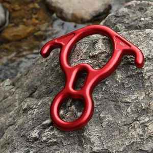Abaisseur en alliage d'aluminium pour l'extérieur, anneau de descente d'alpinisme, corde d'escalade, verrou de sécurité, boucle d'engrenage - Product Image 4