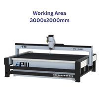 Machine de découpe à jet d'eau CNC haute précision APW avec une pression maximale de 410 Mpa et une longueur de coupe de 1500 mm