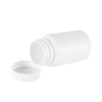 Bouteille en plastique HDPE vide de 100 ml, conteneur pour médicaments, boîte pour comprimés de vitamines et de calcium, flacon pour capsules avec bouchon à vis, impression personnalisée
