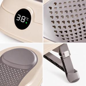 Transat de Bain Bébé Intelligent avec Détection de Température, Écran Anti-Buée, Support en TPE Souple, Pliable, Fixation Murale, pour Nouveau-né, Plus OEM - Product Image 5
