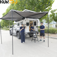 Huntoo Luxury Off Road 4x4 Camper Truck Slide in Pick up Expedition Flatbed Truck Camper for Pickup