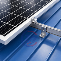 Supports de fixation pour panneaux solaires en L surélevés, étanches, pour tuiles en acier coloré, à installation simplifiée