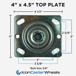 Venta al por Mayor de Lámparas LED Rojas de 6 Pulgadas 360 °   <span class=keywords><strong>Ruedas</strong></span> Giratorias Industriales de Alta Resistencia de 4-8 Pulgadas y 330 kg de Carga en Venta - Product Image 5