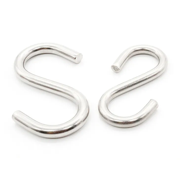 S type hook zinc plated hanging s shaped hooks for hanging bags